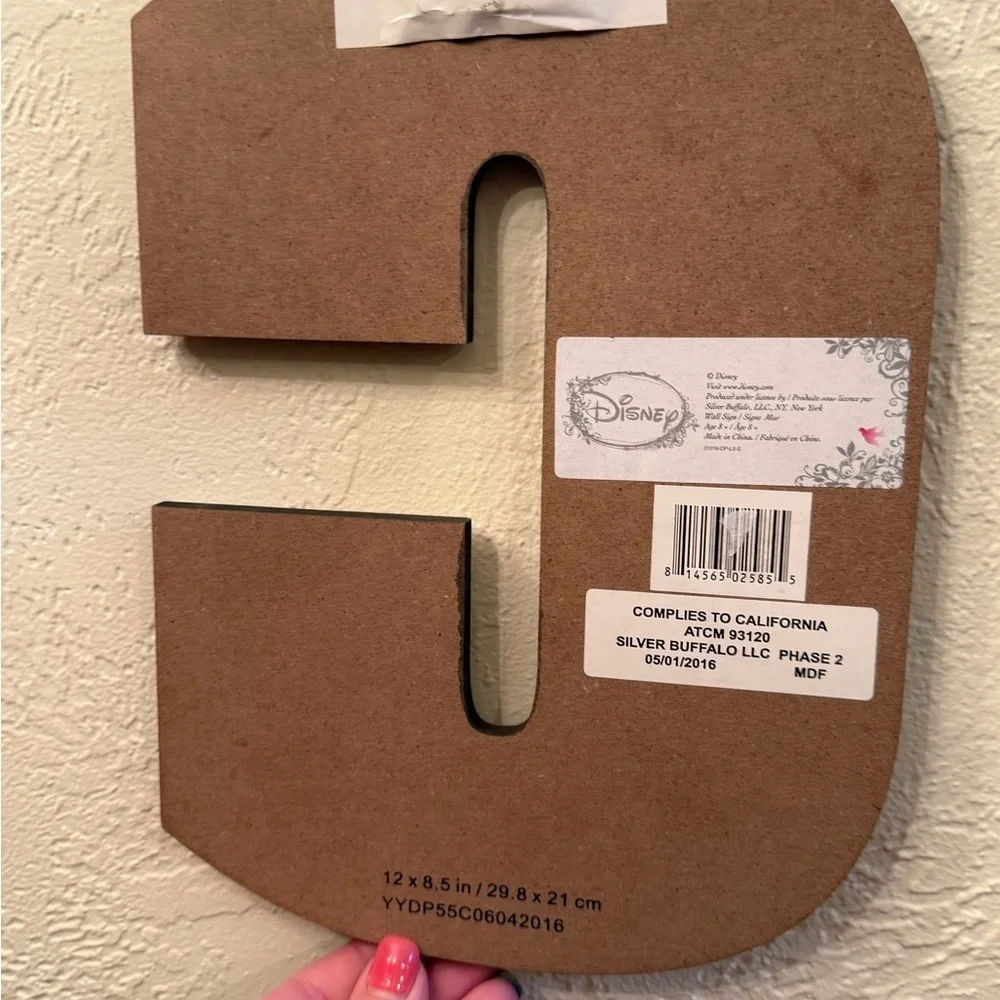 Disney Princess Wall Decor Letter C